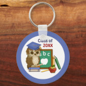 Scholar Owl Afstuderen Sleutelhanger (Voorkant)