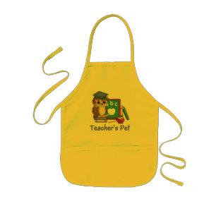 Scholar Owl-Teachers Pet Kinder Schort