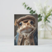Scholarly Toad in  kleding Briefkaart (Staand voorkant)