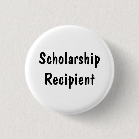 Scholarship Recipient Ronde Button 3,2 Cm (Voorkant)