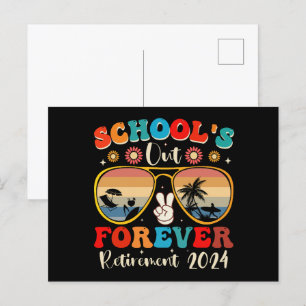Scholen sluiten voor altijd Gepensioneerde leraar Briefkaart