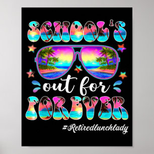 Scholen sluiten voor de zomer lunch dames leven ca poster