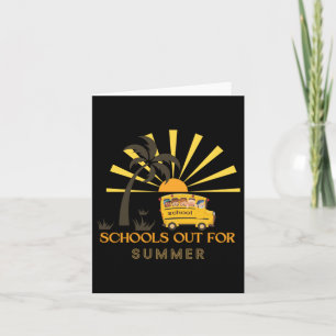 Scholen uit voor de zomer- Happy Kinder Kaart