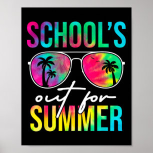Scholen uit voor Summer Afstuderen Leerkrachten Poster