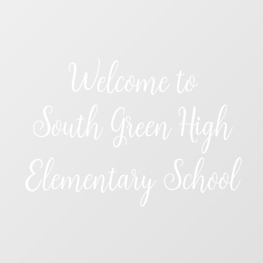 Scholen & Zakelijk Raam Sticker - Wit (Vel)