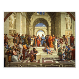 Scholing van Athene Foto Afdruk