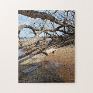 Schommel aan Lake Superior Marquette Michigan Legpuzzel
