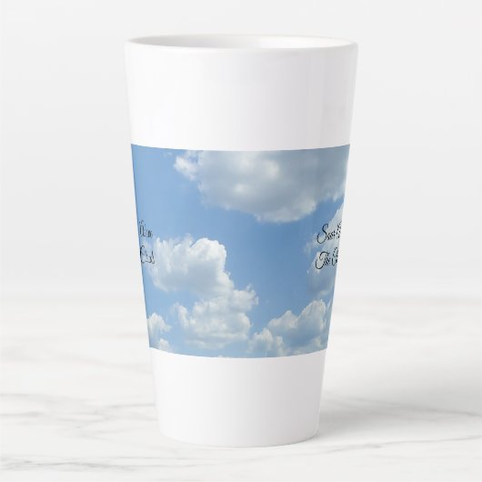 Schommel boven de Clouds Latte Coffee Mok (Voorkant)