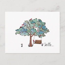 Schommelboom Briefkaart