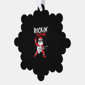 schommelend kerstcadeau ornament kaart (Links)