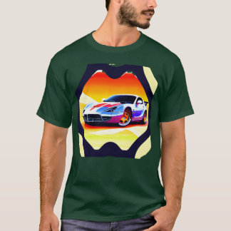 Schommelende autokado voor jongen t-shirt