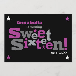 Schommelingen van het type Sweet 16 Kaart