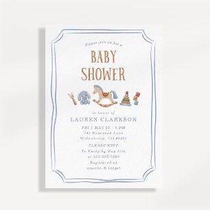Schommelpaard Aquarel Speelgoed Baby Jongen Baby S Kaart