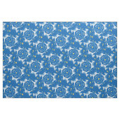 Schommelpaard donkerblauwe jongens naam kinderkame stof (Fat Quarter)