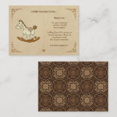  schommelpaard Note Kaart Notitiekaartje (Voorkant / Achterkant)