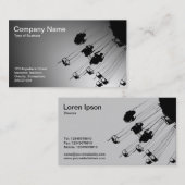 Schommels en rotondes - Spotlit White Visitekaartje (Voorkant / Achterkant)