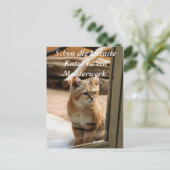 Schon die kleinste Katze ist ei.. Briefkaart (Staand voorkant)