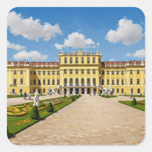Schönbrunn Palace Wenen Oostenrijk Reizen Vierkante Sticker