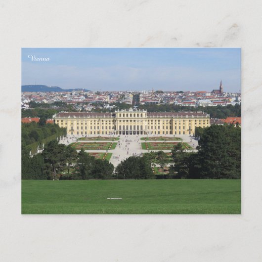 Schönbrunn Vienna Briefkaart (Voorkant)