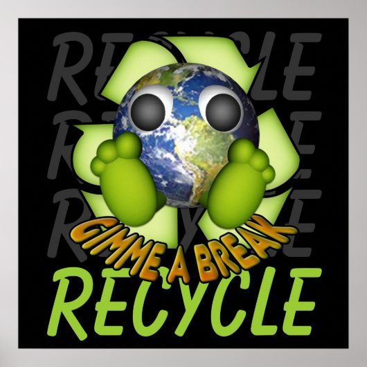 Schone aarde - Recyclen Poster (Voorkant)