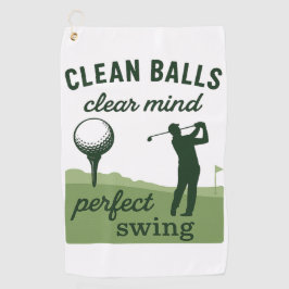 Schone Ballen Heldere Geest Perfect Swing Grappig Golfhanddoek