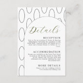 Schone bruiloft - Versluitingskaart Informatiekaartje (Voorkant)