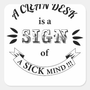 Schone bureau Funny Quotes Sticker