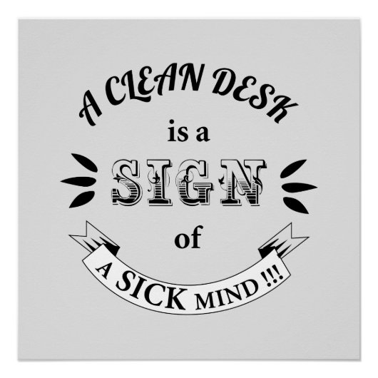 Schone bureau Funny Quottes Briefkaart Perfect Poster (Voorkant)