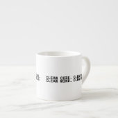 Schone Code Schone Geest Minimalist Espresso Kop (Voorkant rechts)