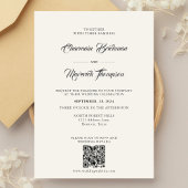 Schone Eenvoudige Beige Budget Wedding Kaart