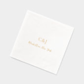 Schone elegante bruiloft folie servetten (Links)