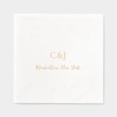 Schone elegante bruiloft folie servetten (Voorkant)