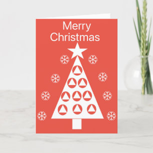 Schone en sobere kerstkaart feestdagen kaart