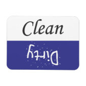 Schone en vuile afwasmagneet magneet (Horizontaal)