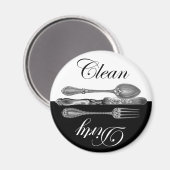 Schone en vuile wasmachine Magnet Magneet (Voorkant / Achterkant)