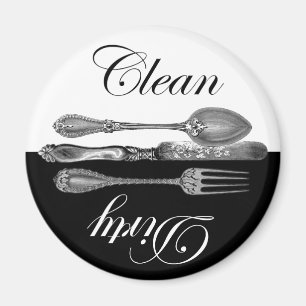 Schone en vuile wasmachine Magnet Magneet