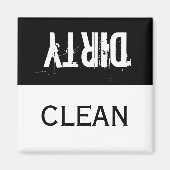 Schone en vuile wasmachine Magnet Magneet (Voorkant)