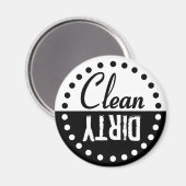 Schone en vuile wasmachine Magnet Magneet (Voorkant / Achterkant)