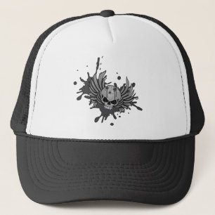 Schone gevlekte schedel trucker pet