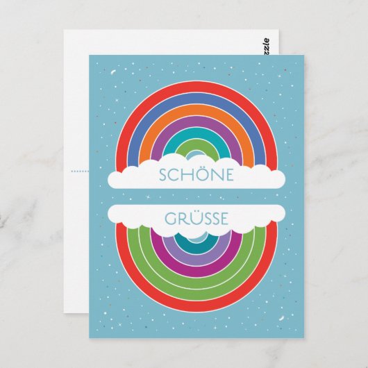 Schöne Grüße Briefkaart (Voorkant / Achterkant)