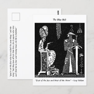 Schone koning en Brave Knight sprookje Briefkaart