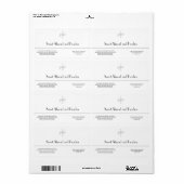 Schone Koude-lijnproceszeep-Sjabloon Etiket (Full Sheet)