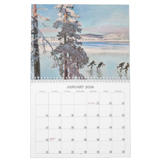 Schone Kunsten aangepaste kalender 1 (Jan 2026)