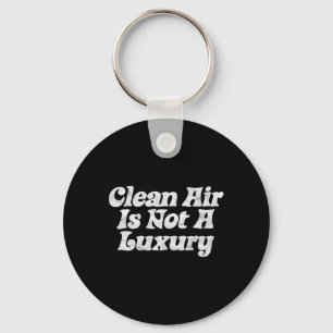 Schone lucht is geen luxe! minimalistische retro-a sleutelhanger