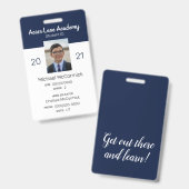 Schone marine Homeschool Student ID Badge (Front & Back)