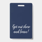 Schone marine Homeschool Student ID Badge (Back)