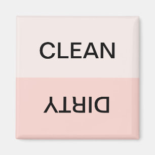 Schone, minimale zwarte roze afwasmachine Magnet Magneet