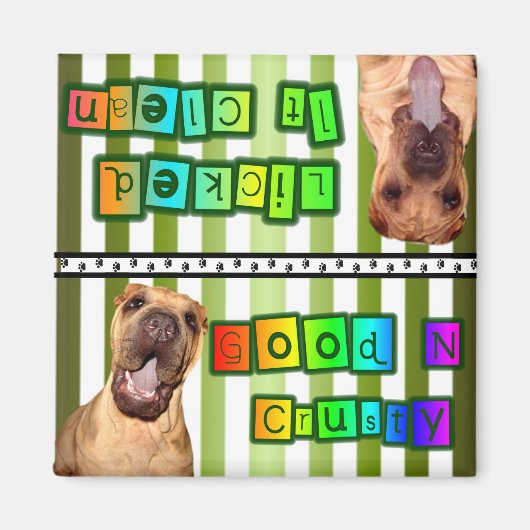 Schone of vuile gerechten magneet (Voorkant)