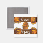 Schone of vuile pompoenen Vaatwasser Magneet (Voorkant / Achterkant)