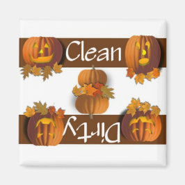 Schone of vuile pompoenen Vaatwasser Magneet